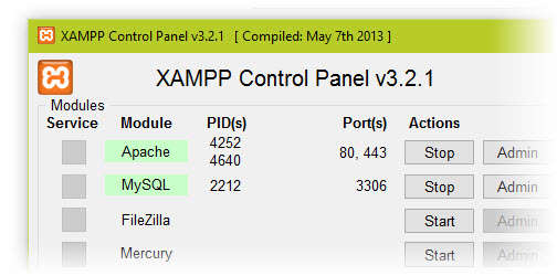 Xampp Control Panel V3.0.12