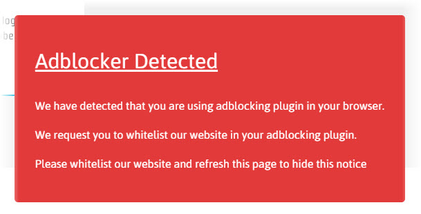 Released Simple Adblock Notice Pro WordPress Plugin