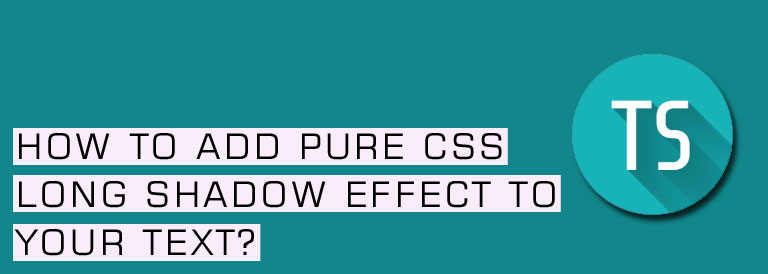 Pure CSS Long Shadow Effect