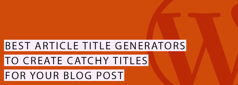 Article Title Generators