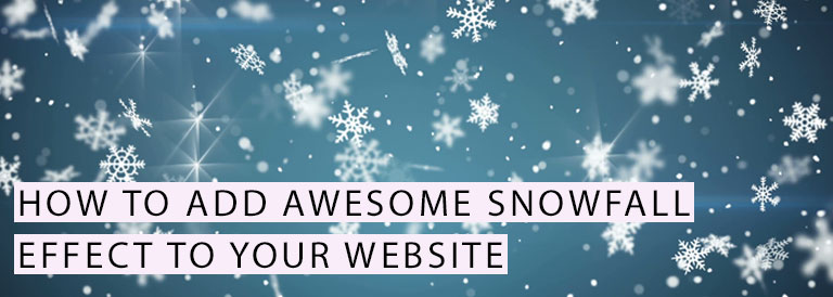 Add Snowfall Effect to Website